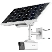 Hikvision Kit camera de supraveghere DS-2XS2T47G1-LDH/4G/C18S40 cu panou solar 